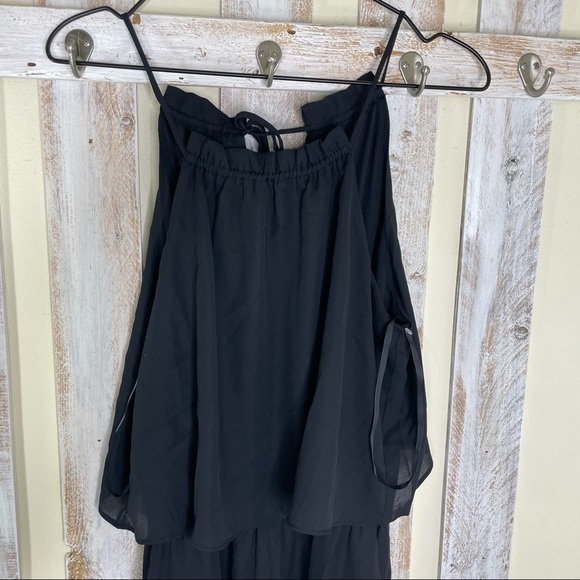 Gibson Popover Black Wide Leg Jumpsuit Womens S - Picture 4 of 13